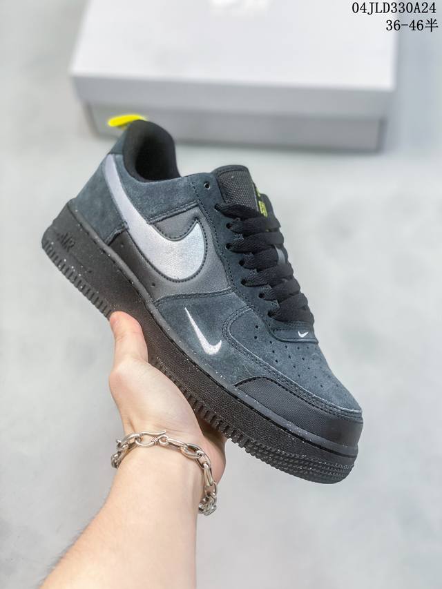 公司级带半码 耐克nike Air Force 1 Low 空军一号低帮休闲板鞋 打造纯正空军版型#专注外贸渠道 全掌内置蜂窝气垫 #原盒配件 原厂中底钢印、拉