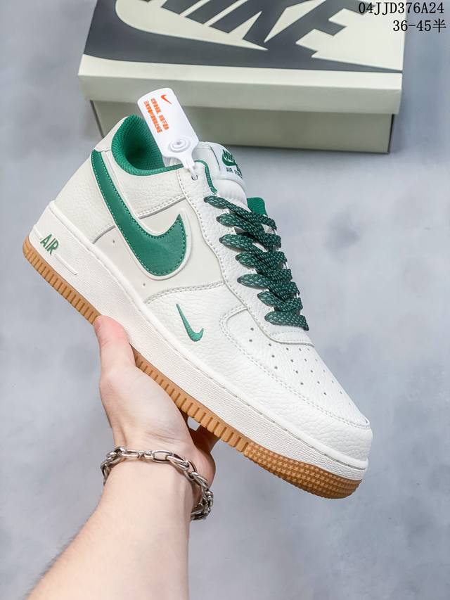 公司级带半码 耐克nike Air Force 1 Low 空军一号低帮休闲板鞋 打造纯正空军版型#专注外贸渠道 全掌内置蜂窝气垫 #原盒配件 原厂中底钢印、拉