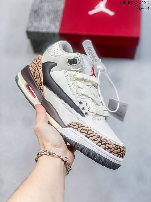 Air Jordan 3 Retro ”Hide And Sneak“ Aj3 乔丹3代 简版aj3 乔3 乔丹篮球鞋系列 尺码40-44 04Jhd327A2