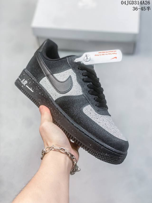 公司级带半码 耐克nike Air Force 1 Low 空军一号低帮休闲板鞋 打造纯正空军版型#专注外贸渠道 全掌内置蜂窝气垫 #原盒配件 原厂中底钢印、拉