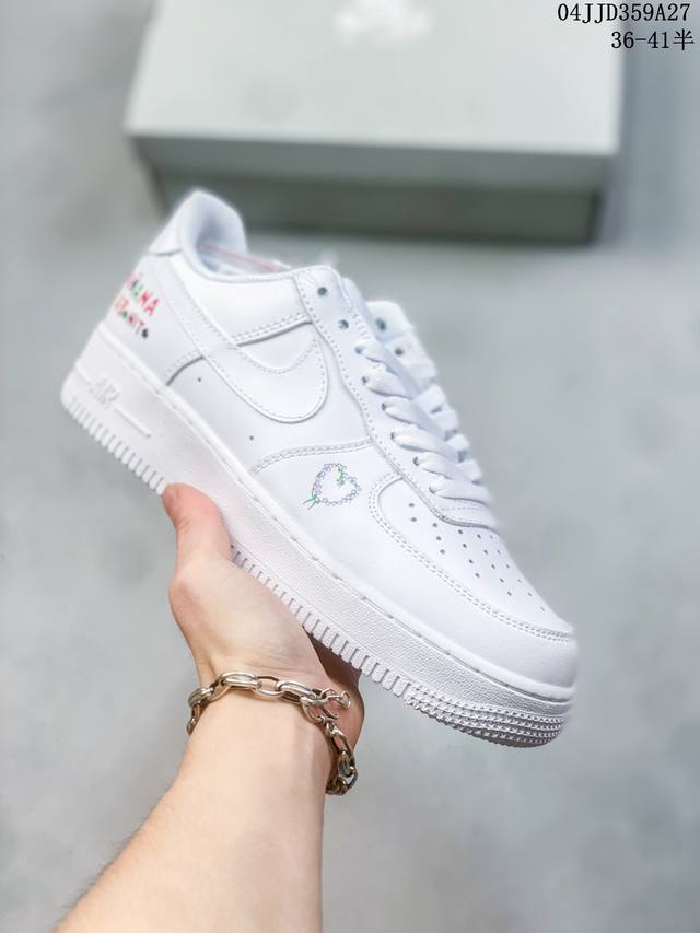 公司级带半码 耐克nike Air Force 1 Low 空军一号低帮休闲板鞋 打造纯正空军版型#专注外贸渠道 全掌内置蜂窝气垫 #原盒配件 原厂中底钢印、拉