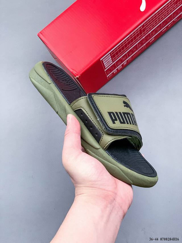 彪马puma 2021夏季新款魔术贴软底户外休闲拖鞋 0 8284H16