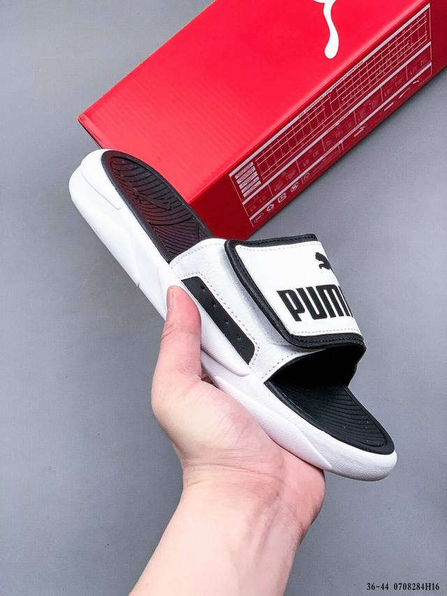 彪马puma 2021夏季新款魔术贴软底户外休闲拖鞋 0 8284H16