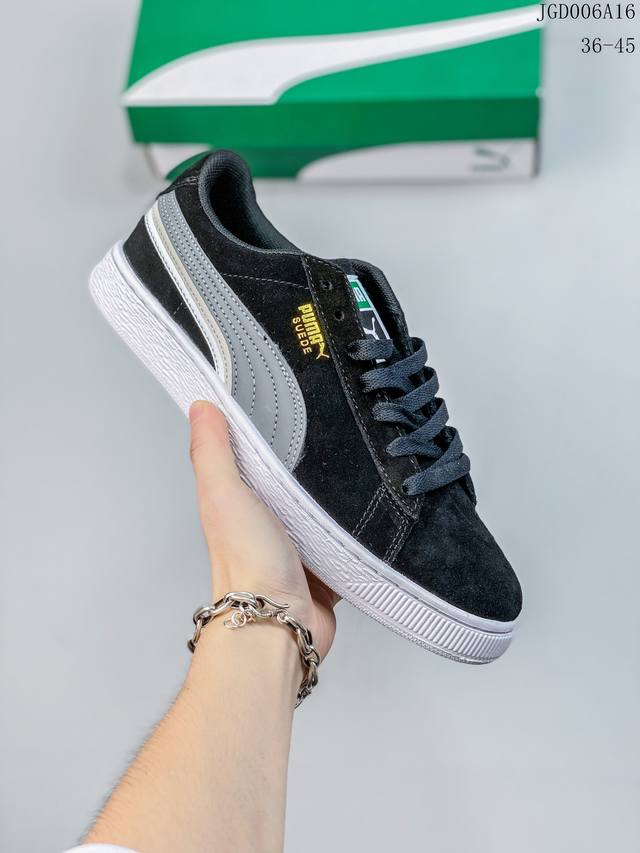 彪马puma Suede Skate 反绒休闲运动滑板板鞋时尚男女鞋 货号：381175 01 Size：36-45 Jgd006A16