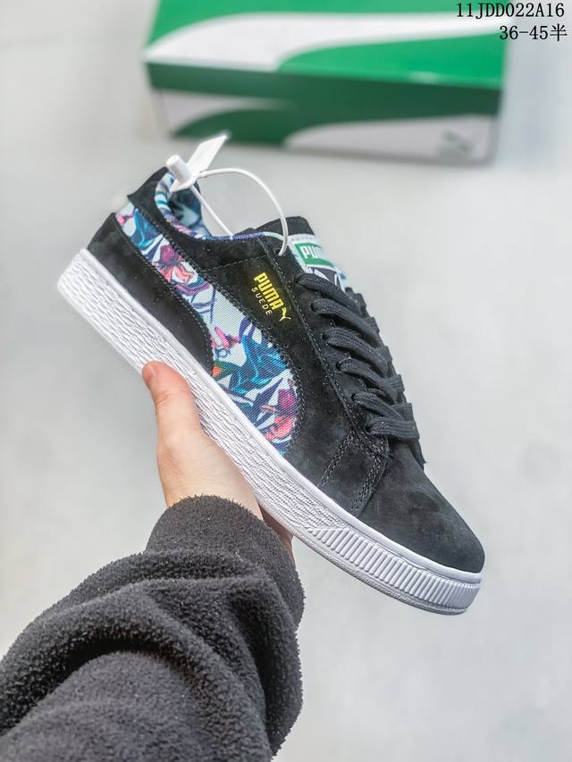 真标带半码 彪马 Puma Suede Garden 麂皮鞋面情侣系带板鞋 尺码36-45半 11Jdd022A16