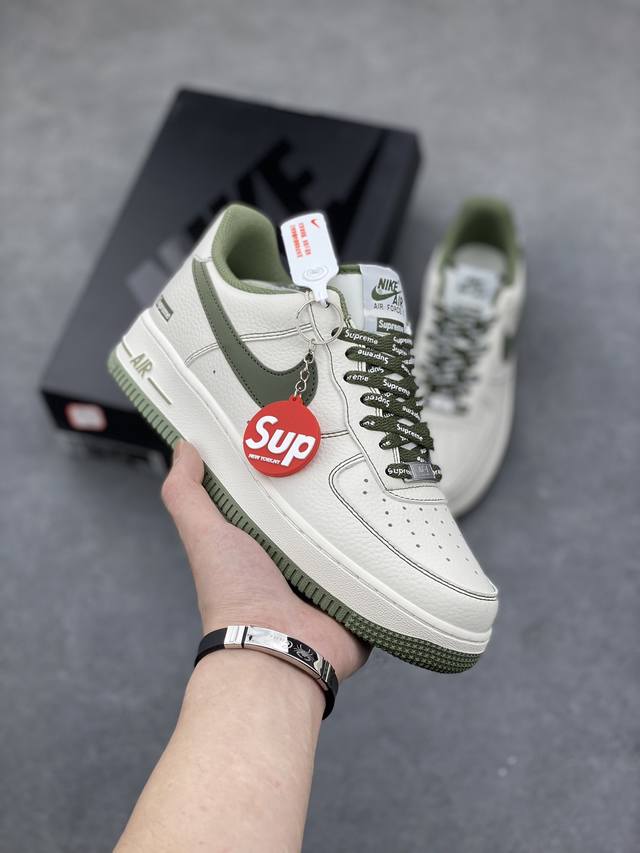 公司级nk Air Force 1 07 Low “Supreme联名空军一号低帮休闲板鞋 3M反光 定制皮料 原盒原包装 原楦头原纸板 纯正版型 正品nfc感