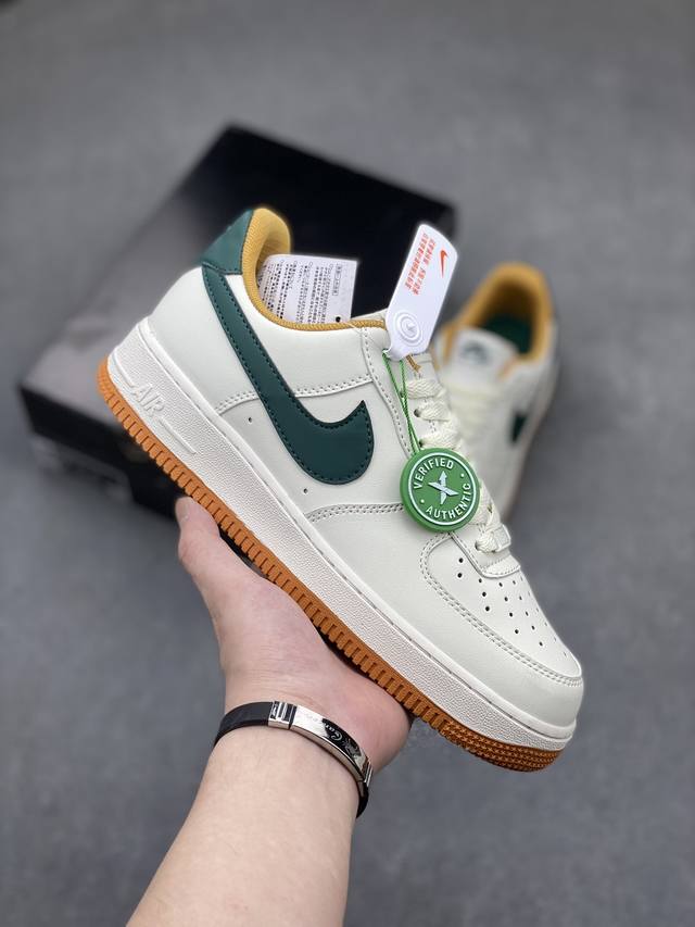 真标耐克nike Air Force 1 Low '07 配色低帮空军一号休闲板鞋 定制头成皮料原楦原纸板 水晶双色大底内置全掌气垫 货号：Fd9063-101