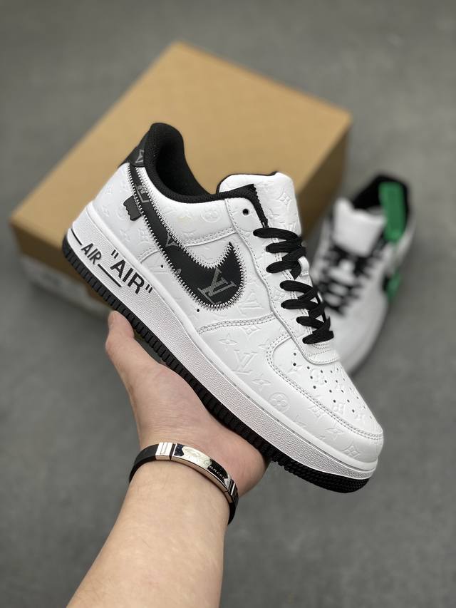 Hy版本 公司级 Lv X Nike Air Force 1 Low 路易斯威登驴牌lv联名 空军一号低帮运动休闲板鞋 原楦头原纸板 打造纯正空军版型#专注外贸