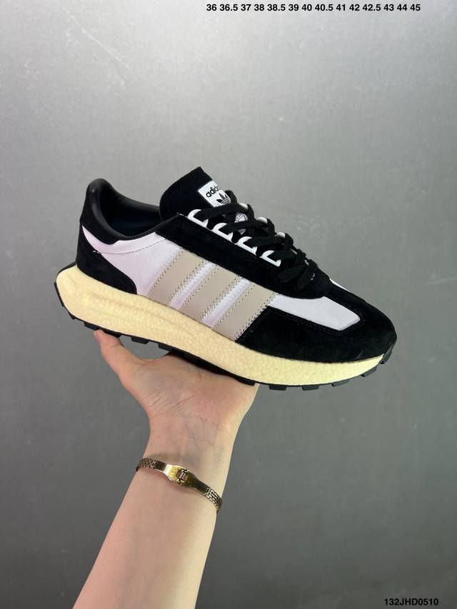 Adidas Originals Retropy E5 舒适耐磨跑步鞋 藕色 浅灰 这散edidas Revropy经典鞋，为复古跑鞋注入新活力， 外形摩登有趣