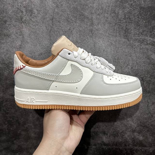 公司级 Nike Air Force 1 '07 Low 米卡其生胶 原楦头原纸板 纯正空军版型 专注外贸渠道 全掌内置蜂窝气垫 #原盒配件 原厂中底钢印、拉帮