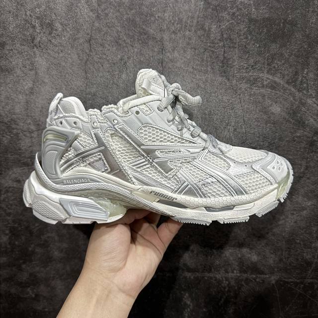 Xa版本 Balenciaga Runer 巴黎世家7.5代 破坏风 手工做旧款复古老爹鞋 白银做旧 全新版本出货 核心配合工厂优势供应 市场最优品质 鞋型细节