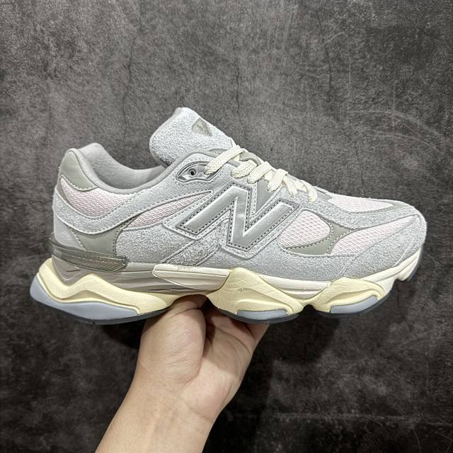 纯原版 New Balance Nb9060 联名款 复古休闲运动慢跑鞋 U9060Sfb 全套原楦原纸板原厂数据开发 进口三明治网面 原装进口翻毛皮料正确绒感