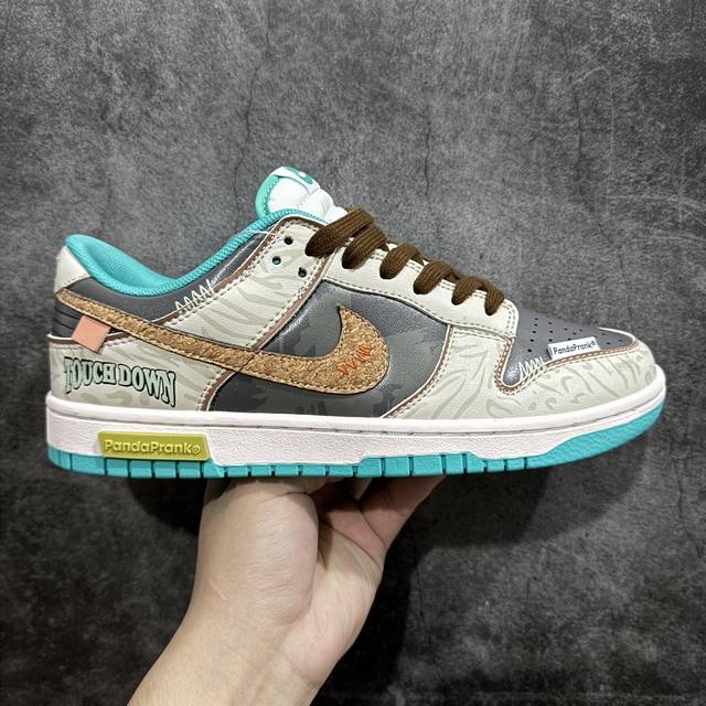 Fs原盒版 Nike Dunk Low 熊猫恶作剧-春行橄越 独家正确版本 原鞋开发 品质、细节 完美复刻 整体国绕熊猫惡作剧丛林穿越主题设计，鞋身整体采用专属