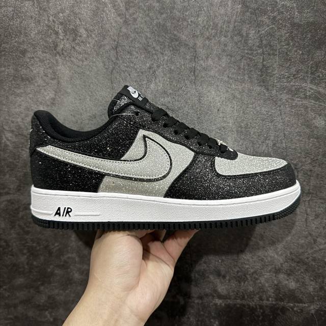 公司级 Nike Air Force 1 Low 熊猫黑银满天星 原楦头原纸板 打造纯正空军版型 专注外贸渠道 全掌内置蜂窝气垫 原盒配件 原厂中底钢印、拉帮完