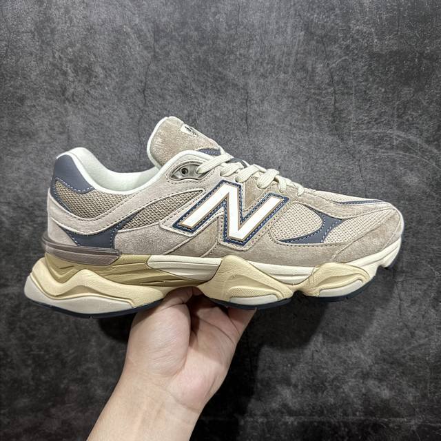 纯原版 New Balance Nb9060 复古休闲运动慢跑鞋 U9060Eeg 全套原楦原纸板原厂数据开发 进口三明治网面 原装进口翻毛皮料正确绒感卡色 正