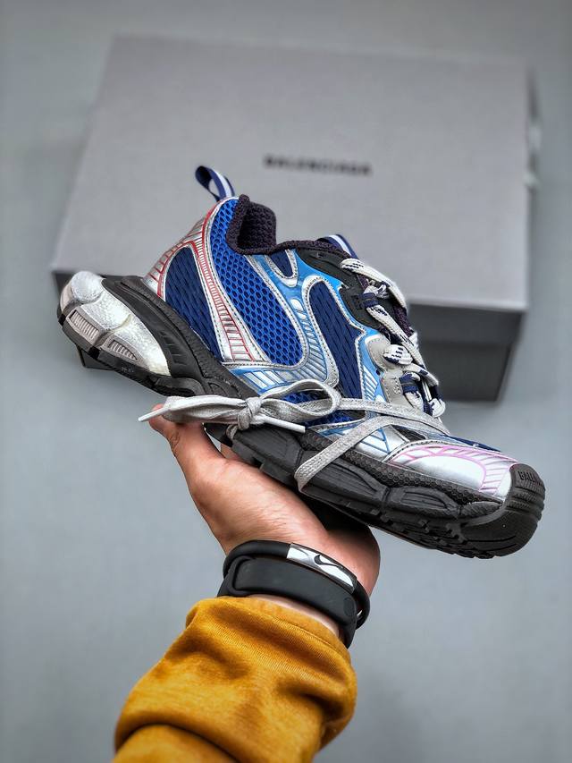 I8版本法国高端奢侈品牌-巴黎世家balenciaga 3Xl Sneakers 3+系列低帮复古阔型底姥爹风潮流百搭休闲慢跑鞋男女鞋配件防尘袋及附送鞋带,升级