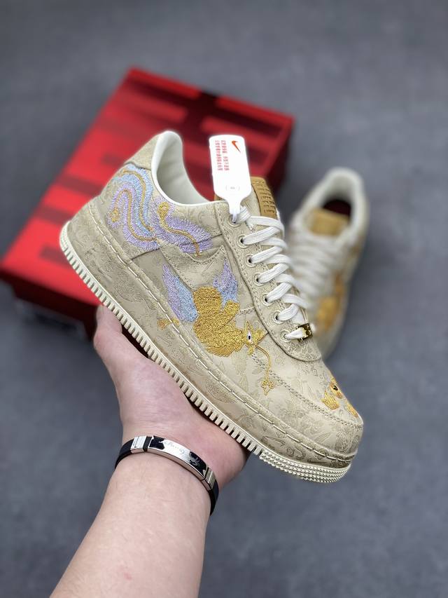 Nike Air Force 1 Low 龙凤呈祥 空军一号低帮运动休闲板鞋 原楦头原纸板 打造纯正空军版型 专注外贸渠道 全掌内置蜂窝气垫 原盒配件 原厂中底