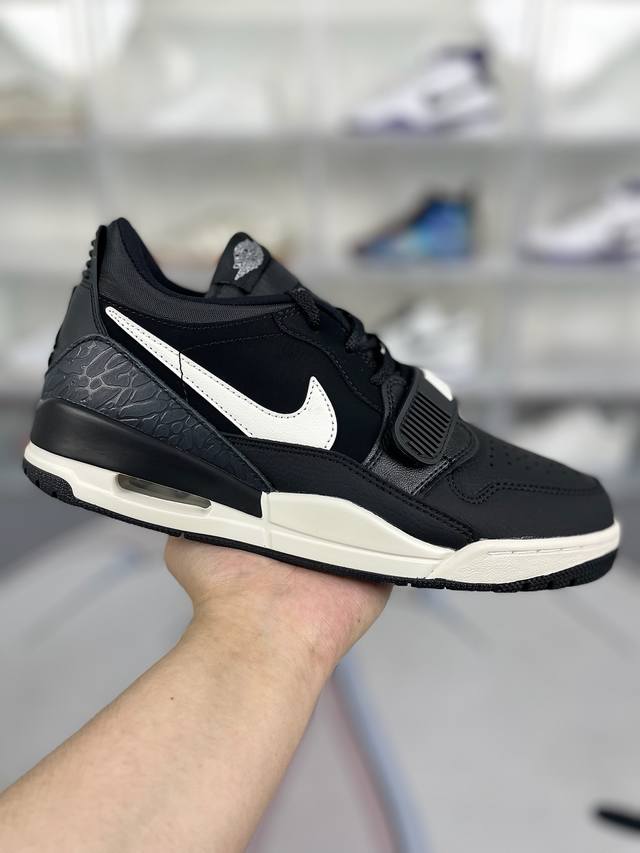 R版纯原-顶级正确版本 Jordan Air Jordan Legacy 312 防滑减震 低帮 复古篮球鞋 男款 黑白 Aj312 2018年，Air Jor