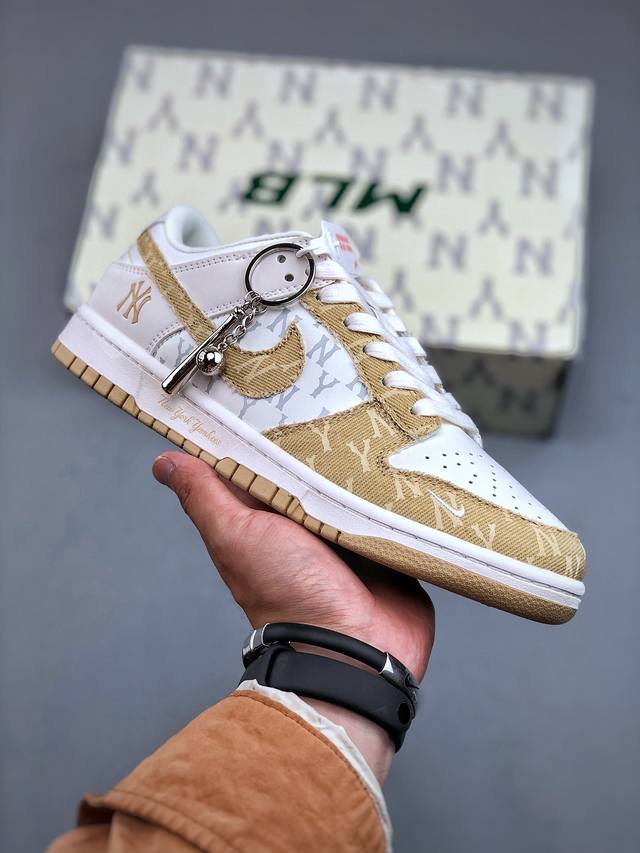 Nk Sb Dunk Low Mlb联名-黄牛仔 周年高端定制 低帮休闲板鞋 Dq1098-346 #定制鞋盒 大厂纯原品质出货 超高清洁度 皮料切割干净无任何