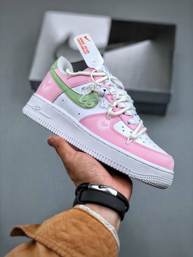 Nk Air Force 1'07 Low 梦幻蝴蝶 马卡龙色系 空军一号低帮休闲板鞋 Vv1998-013 #配色设计风格以梦幻少女风为主，配色方面以低饱和浅