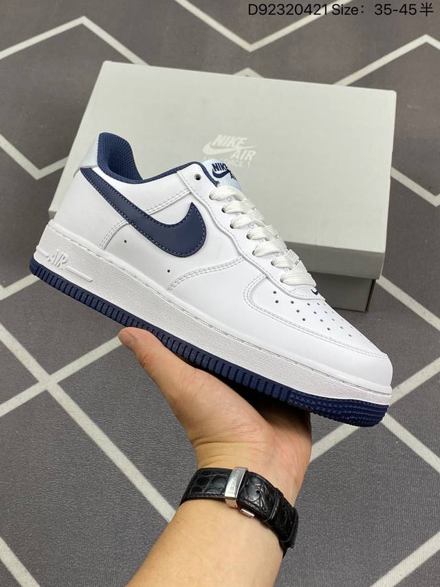 公司级 Af1耐克 Nike Air Force 1 ‘07 Low 空军一号 厚底增高百搭运动板鞋 原楦头原纸板 打造纯正空军版型，专注外贸渠道 全掌内置蜂窝