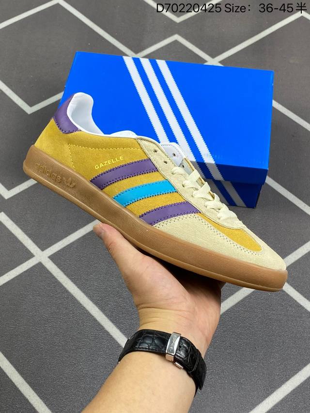 Adidas Originals Gazelle Indoor 百搭单品 自1960年代发售以来，“Gazelle”系列凭借其古典复古魅力，一直备受喜爱。如今，