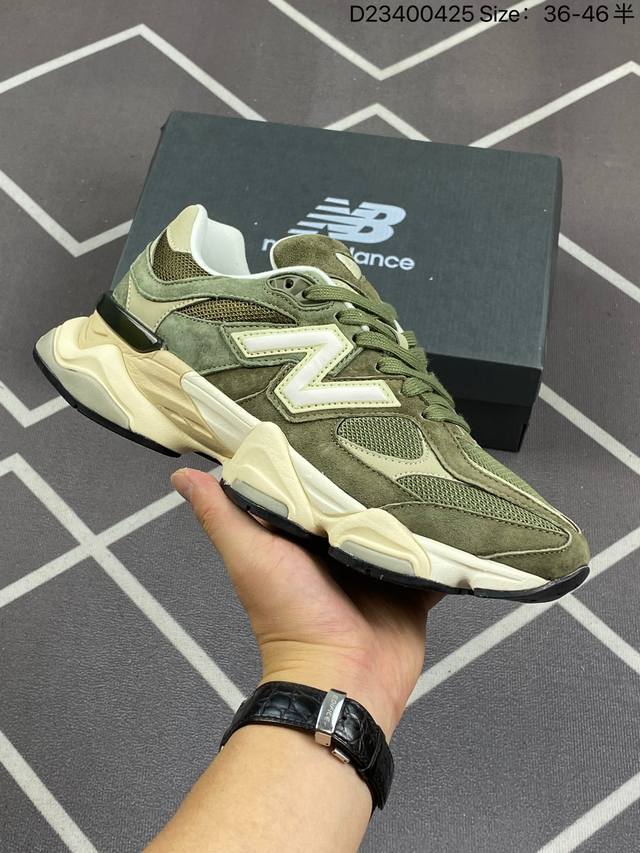 新百伦 New Balance Nb9060官方正品春季千禧小象蹄男女款9060舒适百搭老爹鞋 全新 9060 款式将经典风格与现代设计融合到日常多功能性中。