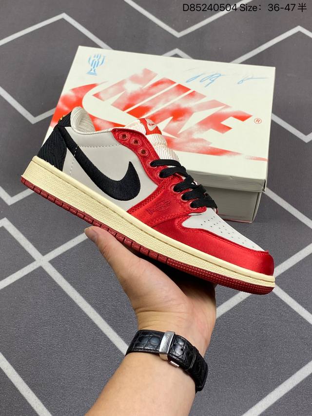 公司级trophy Room X Jordan 1 Low Og Away Aj1 乔1乔丹之子 低帮文化休闲板鞋 #市售最高品质 原鞋开发 大厂代工流水线打造