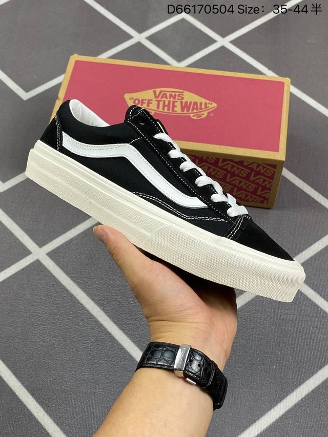 Vans Style 36 万斯低帮板鞋 采用优质帆布材质 硫化工艺 百搭舒适 D66170504 Size：35-44半