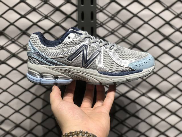 放店 新百伦new Balance Ml860 V2系列复古老爹风休闲运动慢跑鞋 采用丝光猪巴皮革拼接透气网眼织物鞋面#T-Beam大底提供足步弓支撑，保持步态