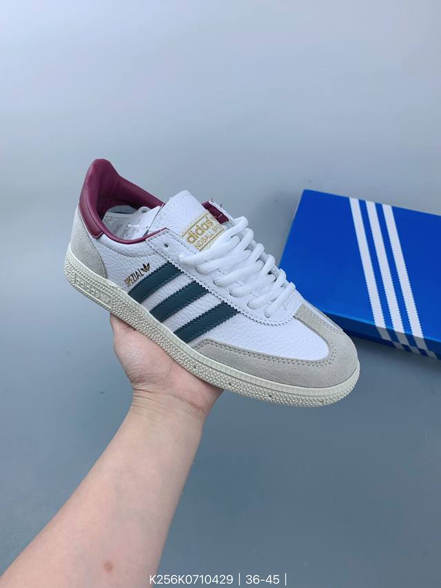 Adidas Originals Handball Spzl 阿迪达斯 低帮 舒适潮流轻便耐磨防滑低帮板鞋男女同款 1979年，阿迪达斯创造了handball