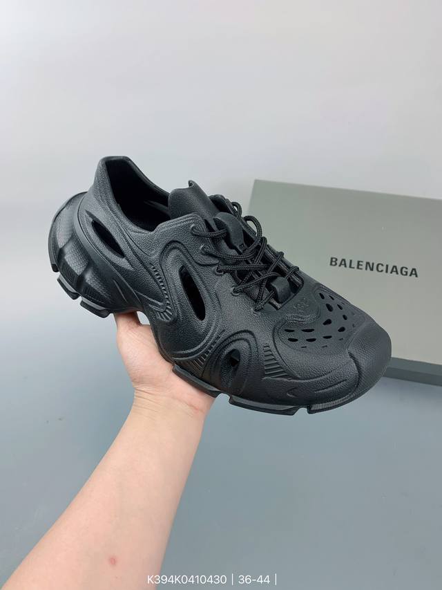 法国高端奢侈品牌- 巴黎世家balenciaga Hd Lace-Up Rubber Low Top Sneakers Hd系列夏季沙滩涉水百搭潮流系带休闲运动