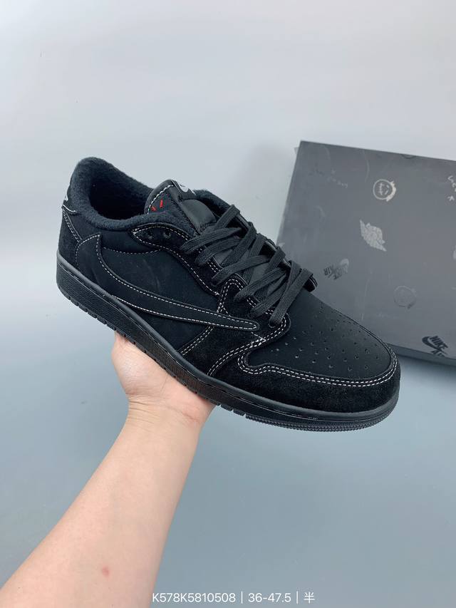 Travis Scott X Air Jordan Aj1 Low Og Sp Ts联名白棕倒钩低帮 Dm7866-162 大厂血统 纯原配置 原厂采购皮料冲裁