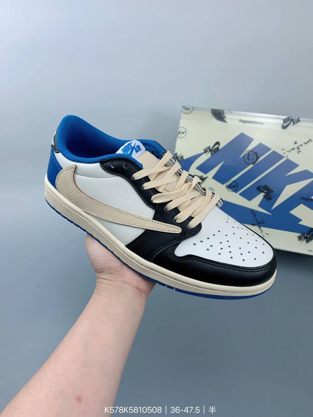 Travis Scott X Air Jordan Aj1 Low Og Sp Ts联名白棕倒钩低帮 Dm7866-162 大厂血统 纯原配置 原厂采购皮料冲裁