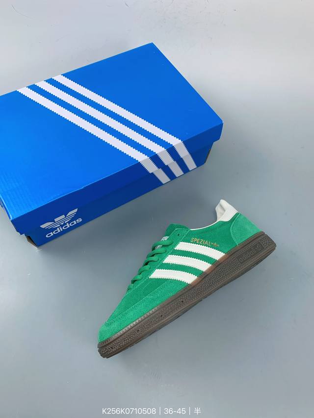 Adidas Originals Handball Spzl 阿迪达斯 低帮 舒适潮流轻便耐磨防滑低帮板鞋男女同款 1979年，阿迪达斯创造了handball