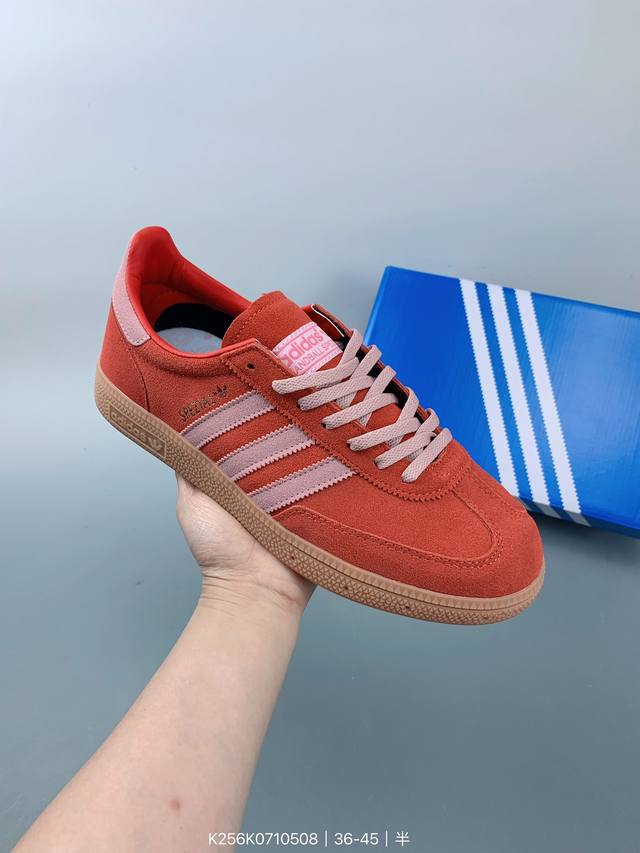 Adidas Originals Handball Spzl 阿迪达斯 低帮 舒适潮流轻便耐磨防滑低帮板鞋男女同款 1979年，阿迪达斯创造了handball