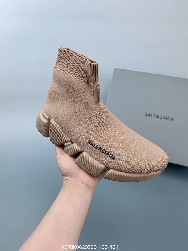 巴黎世家balenciaga Sock 3Xl 巴黎世家时尚高帮休闲袜子鞋 Size：如图 编码：K278K0620509