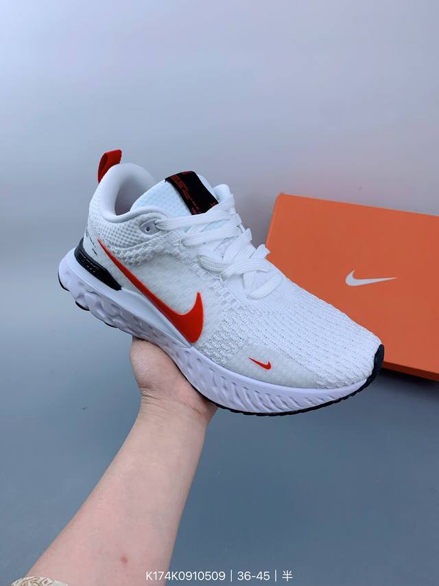 公司级w Nike Zoom React Infinity Run Fk 3 马拉松机能风格运动鞋 实拍首发 #鞋款搭载柔软泡绵，在运动中为你塑就缓震脚感。设计