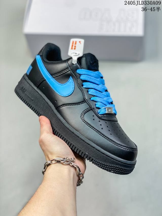 公司级带半码 耐克nike Air Force 1 Low 空军一号低帮休闲板鞋 打造纯正空军版型#专注外贸渠道 全掌内置蜂窝气垫 #原盒配件 原厂中底钢印、拉