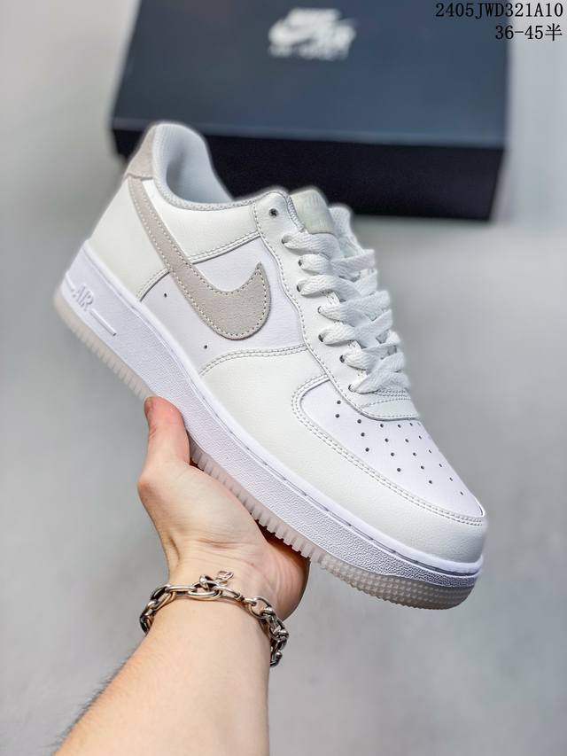 公司级带半码 耐克nike Air Force 1 Low 空军一号低帮休闲板鞋 打造纯正空军版型#专注外贸渠道 全掌内置蜂窝气垫 #原盒配件 原厂中底钢印、拉