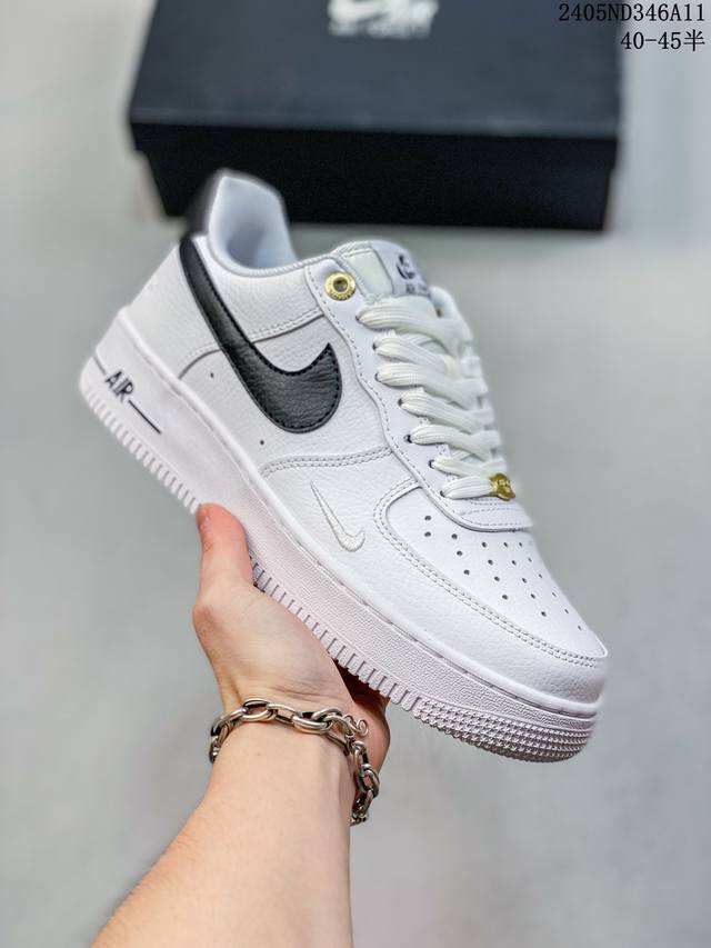 公司级带半码 耐克nike Air Force 1 Low 空军一号低帮休闲板鞋 打造纯正空军版型#专注外贸渠道 全掌内置蜂窝气垫 #原盒配件 原厂中底钢印、拉