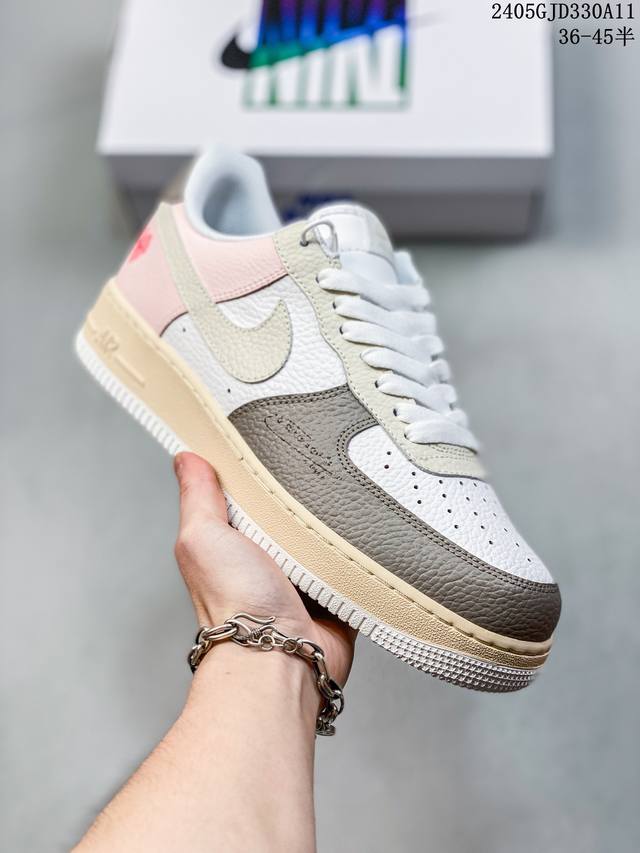 公司级带半码 耐克nike Air Force 1 Low 空军一号低帮休闲板鞋 打造纯正空军版型#专注外贸渠道 全掌内置蜂窝气垫 #原盒配件 原厂中底钢印、拉