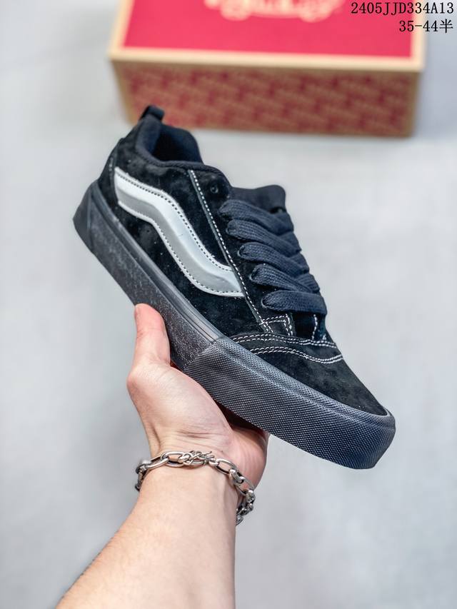 Vans Knu Skool 黑紫色复古面包鞋胖胖鞋新款休闲低帮男女款 尺码：35 36 36.5 37 38 38.5 39 40 40.5 41 42 42