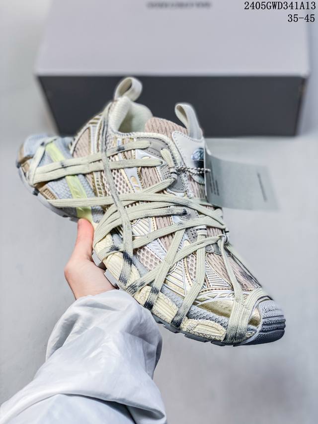 法国高端奢侈品牌-巴黎世家balenciaga 3Xl Sneakers 3+系列低帮复古阔型底姥爹风潮流百搭休闲慢跑鞋 Balenciaga Phantom