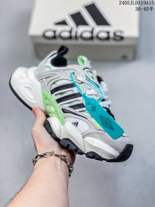 阿迪达斯 Adidas Vento Xlg Deluxe 潮流前卫科技 休闲运动老爹鞋未来科技主义线条勾勒前卫张力呈现饱满立体的3D感鞋身浑厚中底搭载轻薄橡胶外