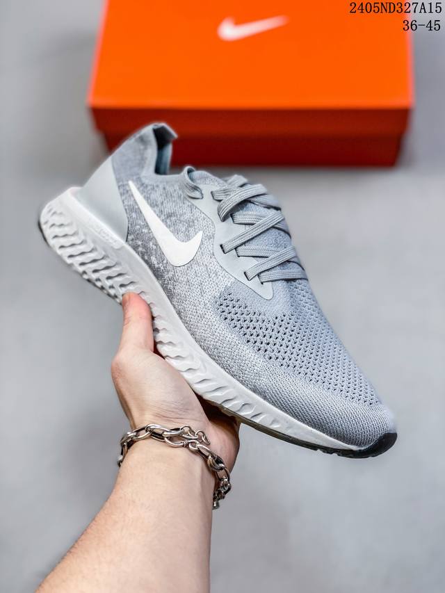 Nike Epic React Flyknit 瑞亚瑞娅1代新超跑与鞋带 颗粒编织鞋面超轻缓震跑步鞋！ 05Nd327A15