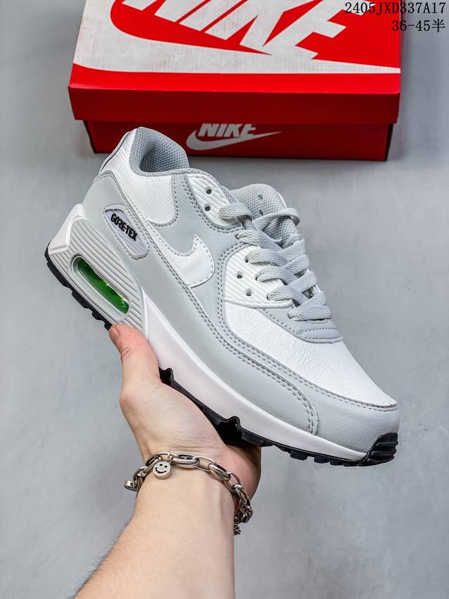 真标耐克 Nike Airmax90运动小气垫.日常运动鞋融合经典设计线条和丰富材质，沿袭元年款经典元素，焕新演绎出众外观，整体视觉表现活力满载，上脚效果满分！