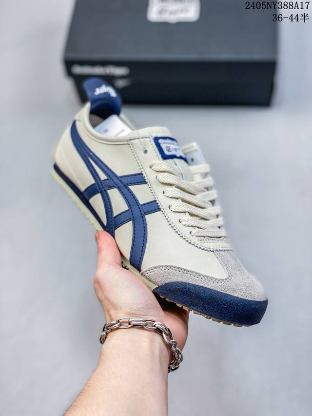 公司级asics 亚瑟士 Onitsuka Tiger 鬼冢虎 皮面原装四联吊牌 中底纸板钢印 日系轻便运动休闲鞋 货号:Thl7C2-9399 尺码:36 3