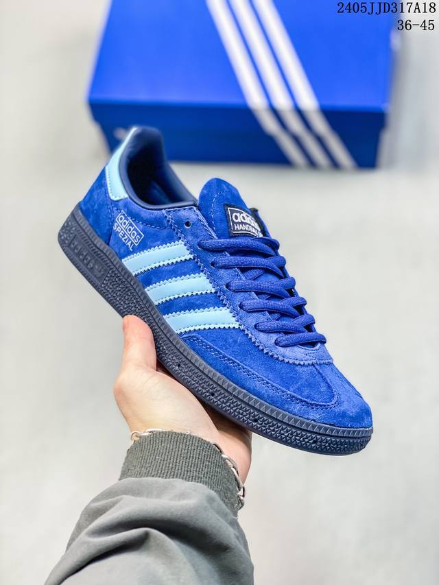 Adidas Originals Munchen减震耐磨低帮板鞋男款蓝色 尺码：36-45半 编码：05Jjd317A18