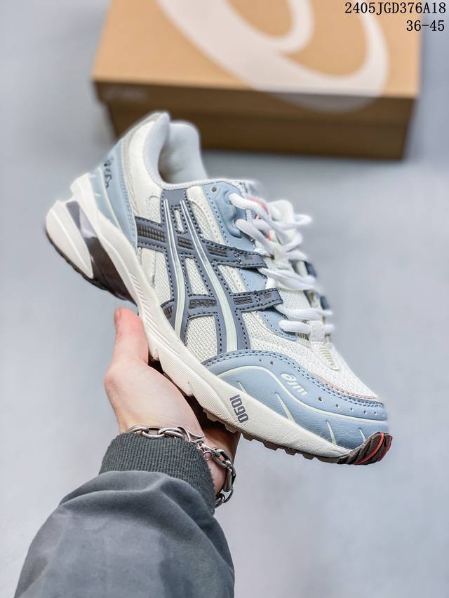 亚瑟士 Asics Tiger Gel-1090V2系列采用环保太空革透气配合部分网眼布鞋面材质全新轻量eva发泡缓震中底#外置特殊防滑耐磨橡胶底 05Jgd3